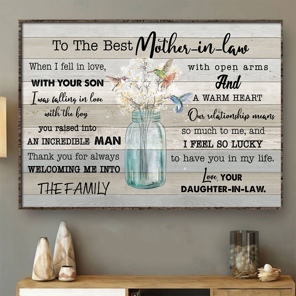 Gift For The Best Mother-in-law I Feel So Lucky To Have You In My Life Poster