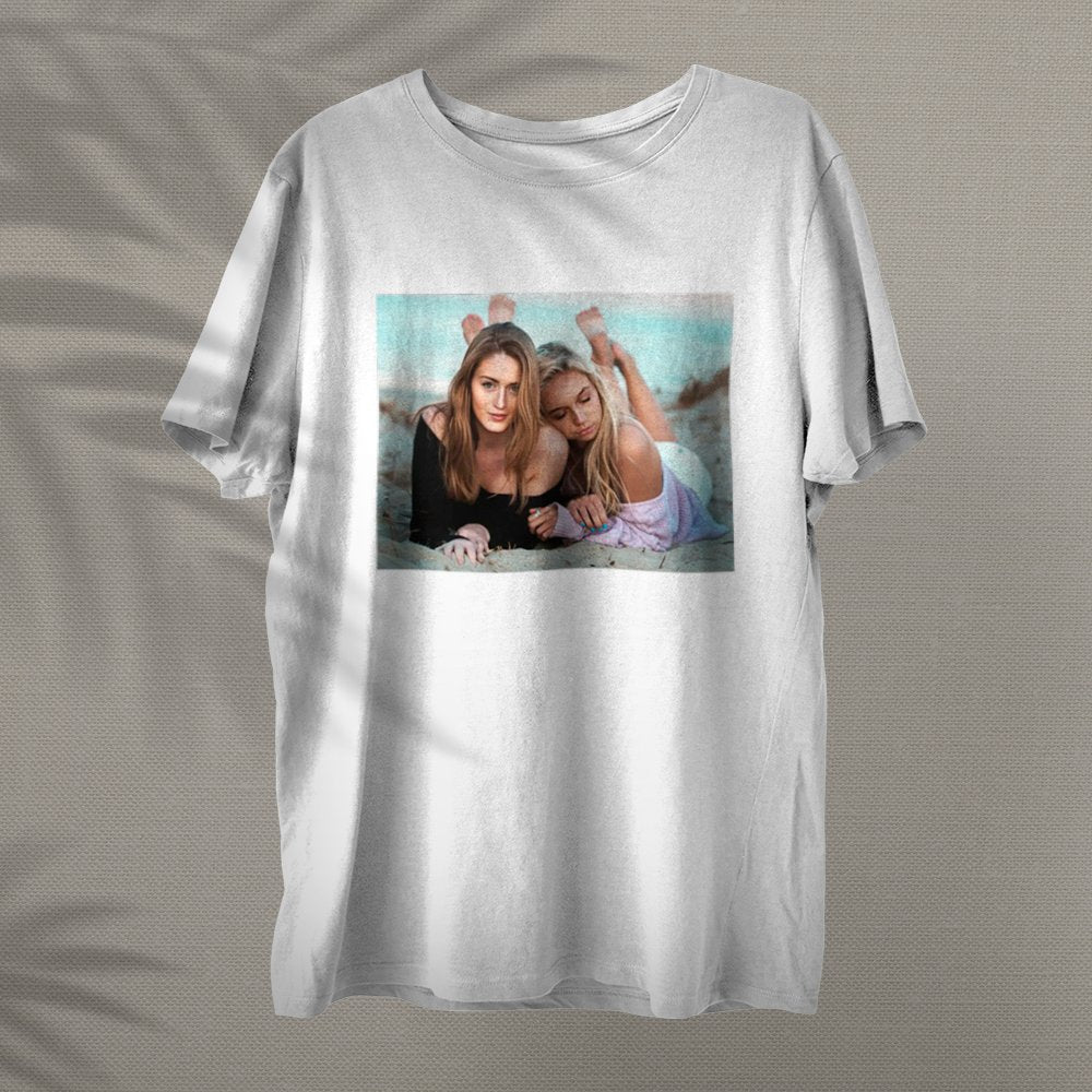 Personalized Image Best Friend Picture Custom Photo Tshirt