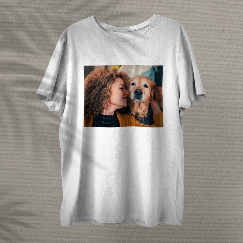 Personalized Image Pet Lover Dog Picture Custom Photo Tshirt