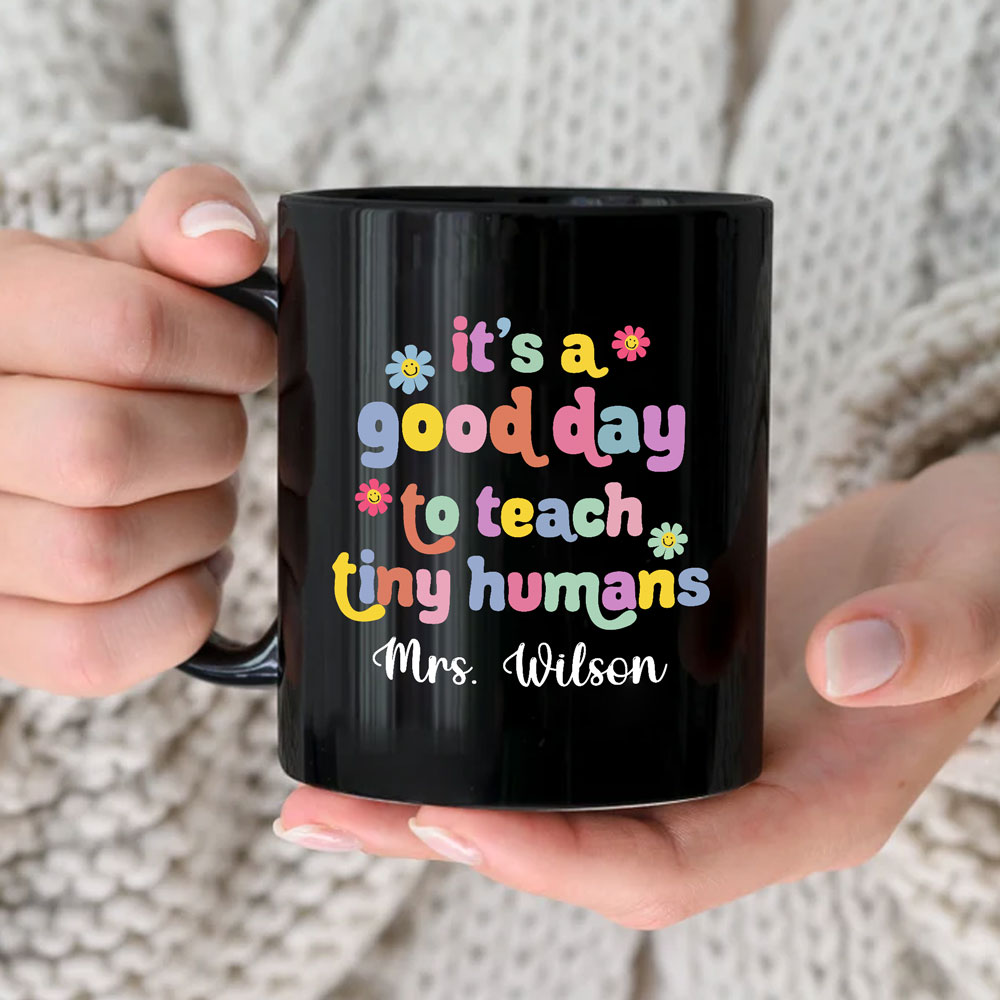 Teacher Appreciation It's A Good Day Retro Personalized Mug
