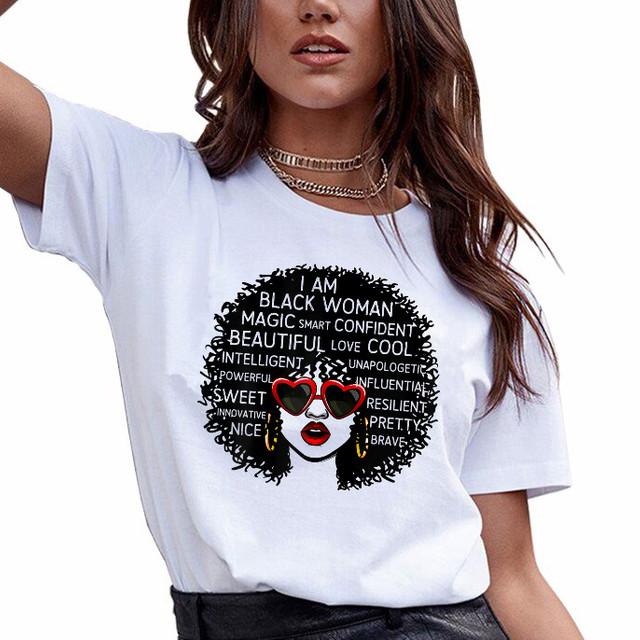 Black history month I am black woman queen africanamerican history month pride tshirt