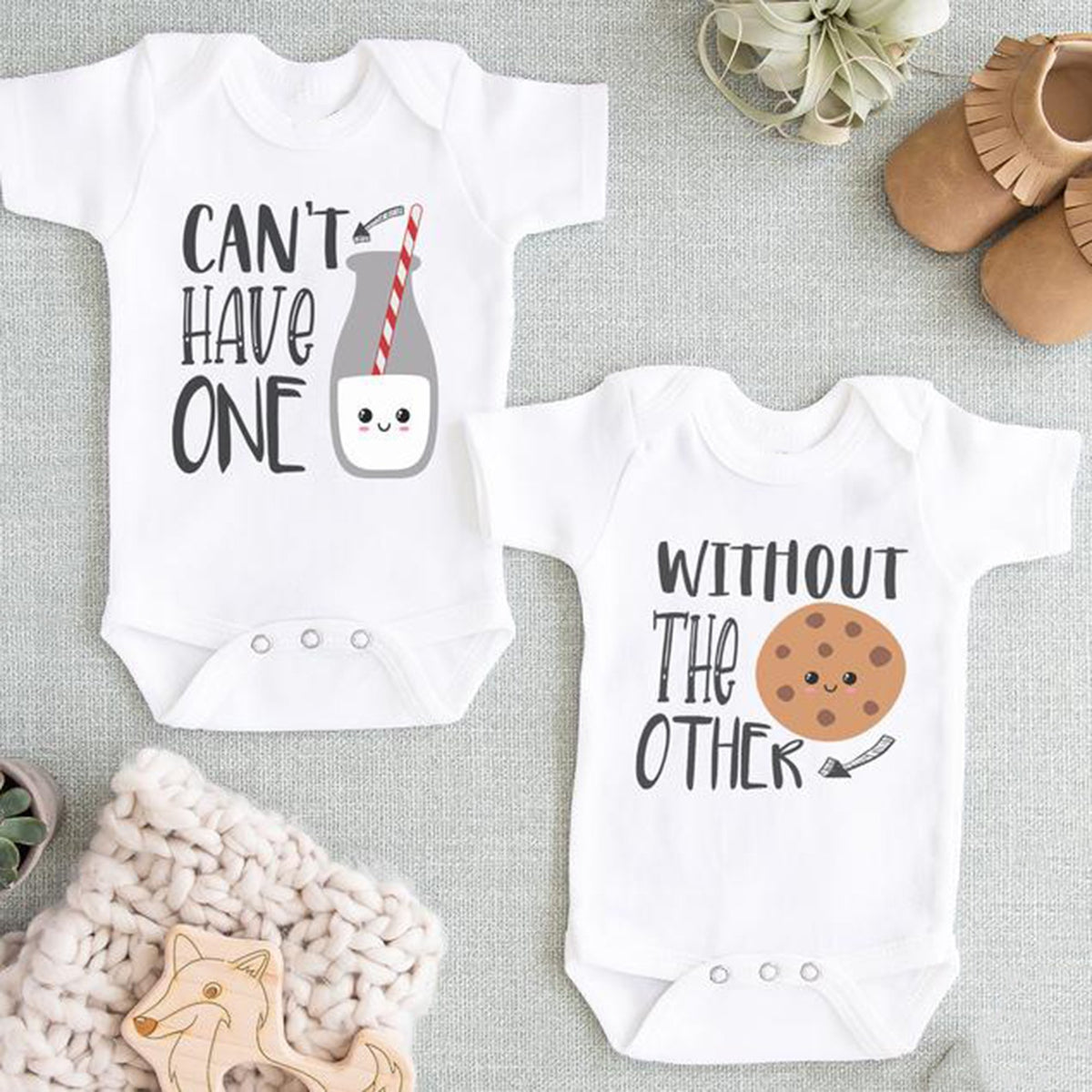 Cant Have One Without The Other Twin Baby Onesie Gift For Twin Baby