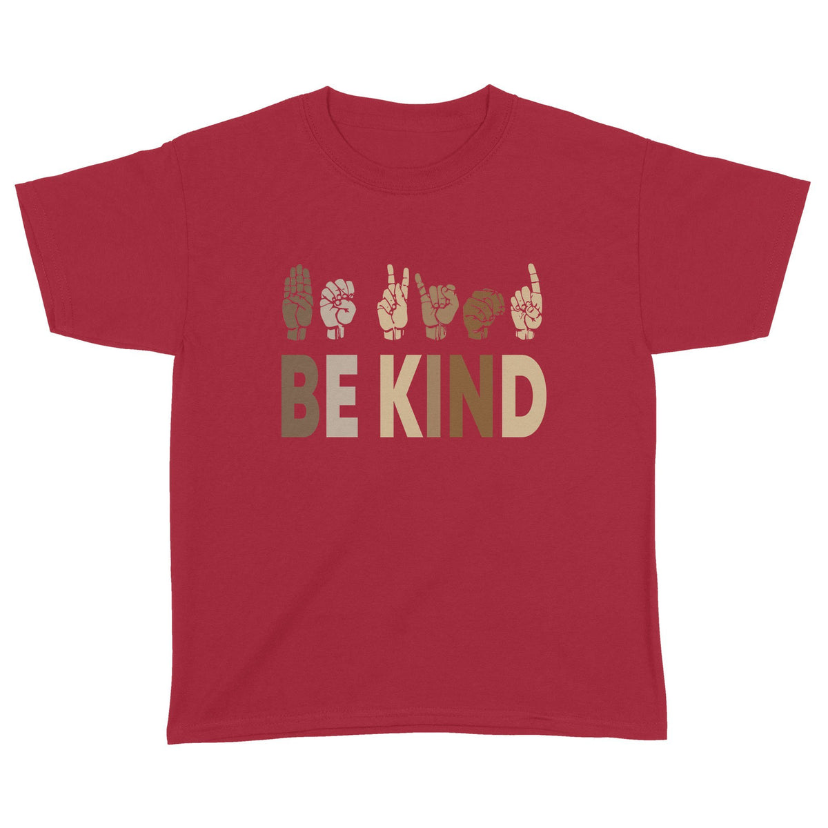 Black Lives Matter Hand Up Be Kind T shirt Standard Youth Tshirt