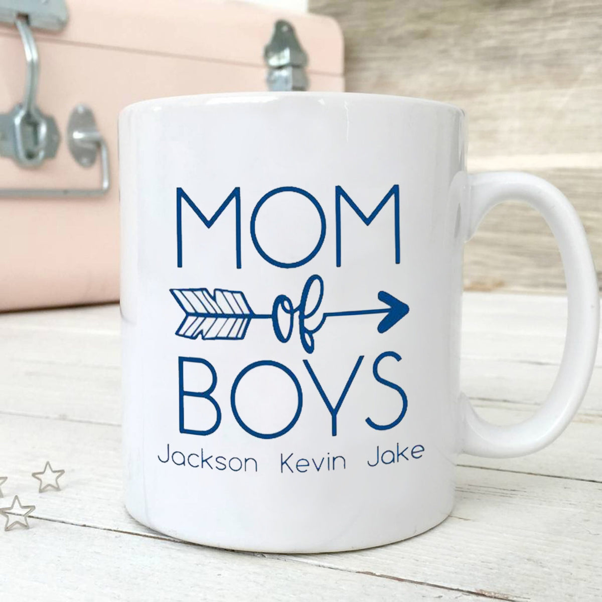 Personalized Mom Of Boys Mug Gift For Mom