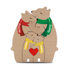 Personalized Wooden Bear Family Puzzle Home Decor Gift for Parents