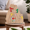 Personalized Wooden Bear Family Puzzle Home Decor Gift for Parents