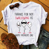 Personalized Thanks For Not Swallowing Us Mother&#39;s Day Shirt Gift For Mom