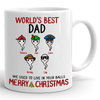 World&#39;s Best Dad Mug Personalized Funny Christmas Gift For Father