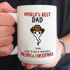 World&#39;s Best Dad Mug Personalized Funny Christmas Gift For Father