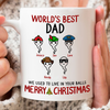 World&#39;s Best Dad Mug Personalized Funny Christmas Gift For Father