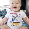 From Your Swimming Champion Baby Onesie Personalized Father&#39;s Day Gift