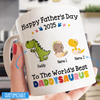 World&#39;s Best Daddysaurus Mug Personalized Father&#39;s Day Gift For Dad