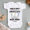 Hola Papi Regalo Para Recién Nacido - Onero De Bebé Personalizado