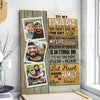 To My Bonus Dad Canvas Personalized Gift For Dad