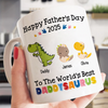 World&#39;s Best Daddysaurus Mug Personalized Father&#39;s Day Gift For Dad