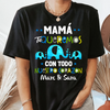 Mamá Te Queremos Con Todo Nuestro Corazón - Camisa Personalizada