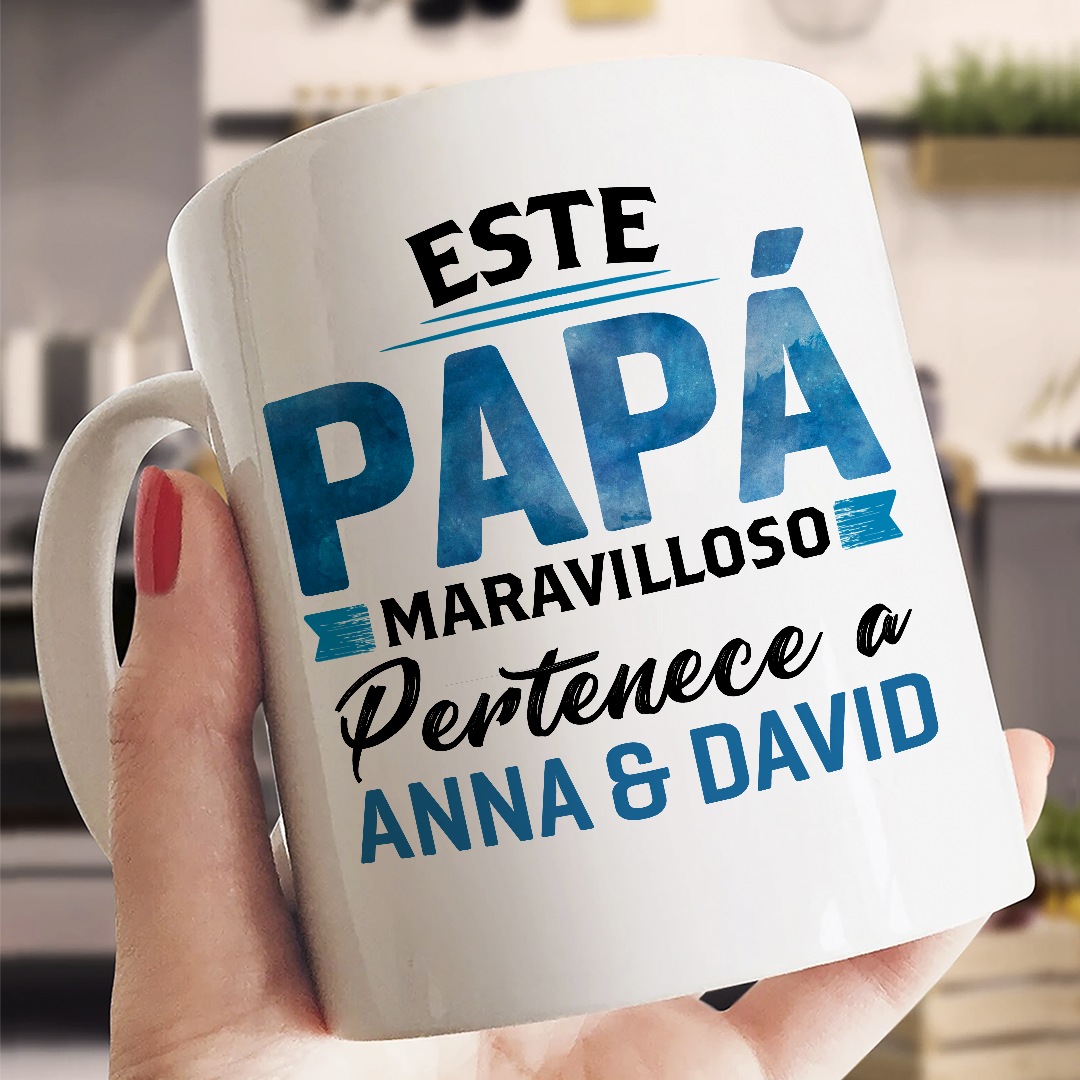 Este Papa Maravilloso Pertenece A Taza Regalo Para El Día Del Padre