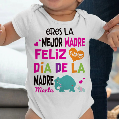 Eres La Mejor Madre - Onero De Bebé Personalizado