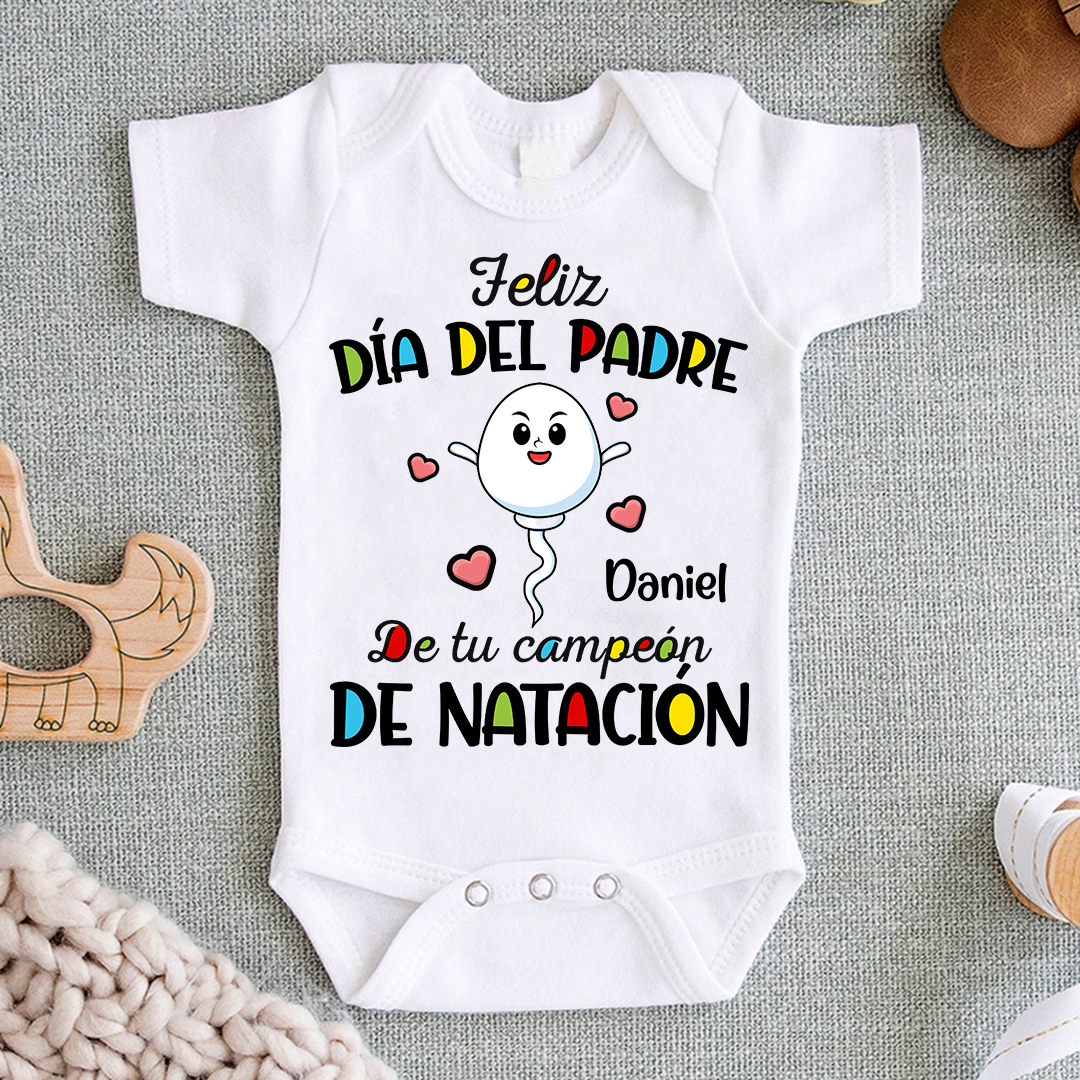Feliz Día Del Padre - Onero De Bebé Personalizado