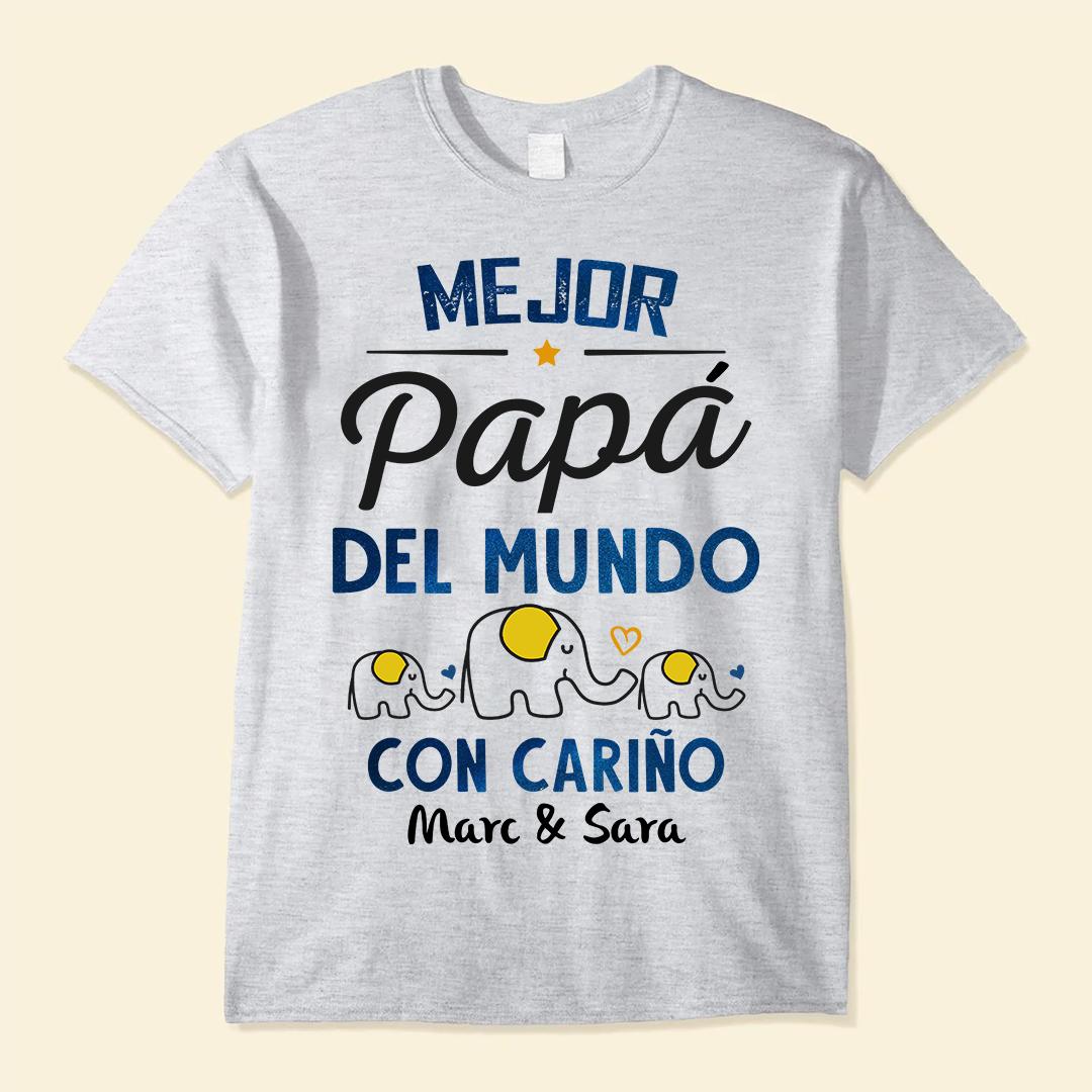 Mejor Papá del Mundo - Camisa Personalizada