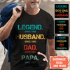 Legend Papa Meaningful T-shirt Personalized Gift For Grandpa