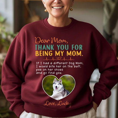 Personalized Thank You For Being My Mom T-shirt Gift For Dog Mom