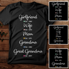 Personalized Girlfriend Wife Mom Grandma T-shirt Gift For Grandma