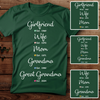 Personalized Girlfriend Wife Mom Grandma T-shirt Gift For Grandma