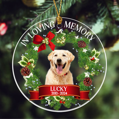 In Loving Memory Perfect Ornament Memorial Personalized Christmas Gift