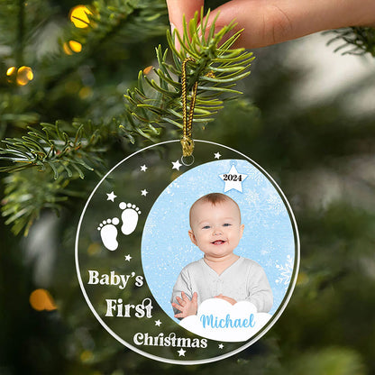 Baby First Christmas Ornament Personalized Gift For New Parents