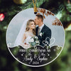 1st Christmas As Mr Mrs Ornament Personalized Christmas Gift For Couple