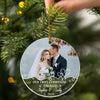 1st Christmas As Mr Mrs Ornament Personalized Christmas Gift For Couple