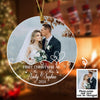 1st Christmas As Mr Mrs Ornament Personalized Christmas Gift For Couple