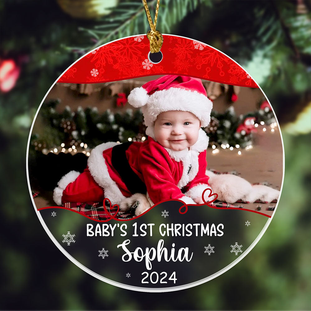 Baby 1st Christmas Ornament Personalized Gifts For New Parents