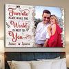 Favorite Place In The World Perfect Canvas Personalized Gifts For Couple