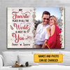 Favorite Place In The World Perfect Canvas Personalized Gifts For Couple