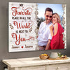 Favorite Place In The World Perfect Canvas Personalized Gifts For Couple