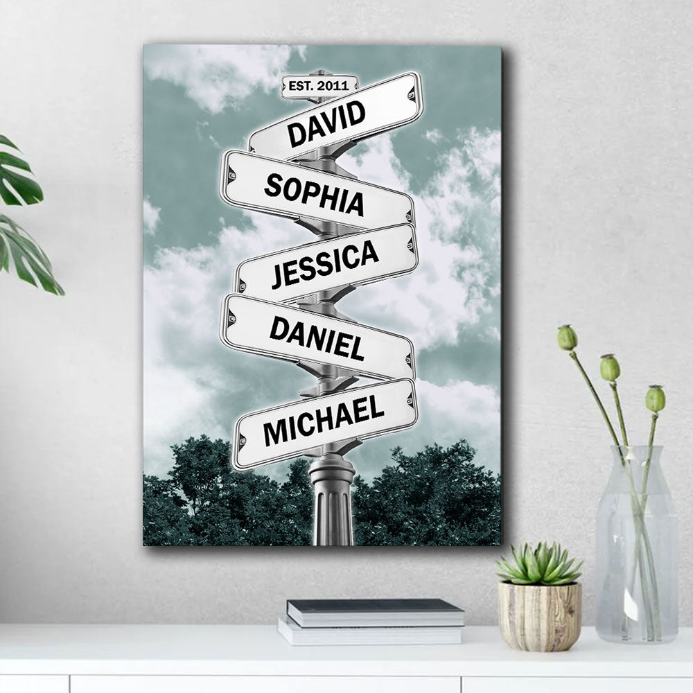 Always Beside You Meaningful Canvas Personalized Gift For Family