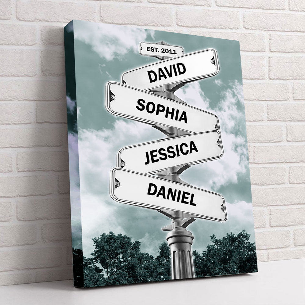 Always Beside You Meaningful Canvas Personalized Gift For Family