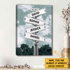 Always Beside You Meaningful Canvas Personalized Gift For Family