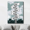 Always Beside You Meaningful Canvas Personalized Gift For Family