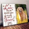 Lived Forever Meaningful Canvas Dog Cat Memorial Gifts For Pet Lovers