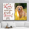 Lived Forever Meaningful Canvas Dog Cat Memorial Gifts For Pet Lovers