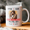 Hotter Than Coffee Personalized 1 Year Anniversary Mug For Her