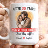 Hotter Than Coffee Personalized 20 Years Anniversary Mug For Her