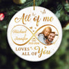 Loves All Of You Ornament Personalized Anniversary Gifts For Couple