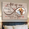 Loves All Of You Perfect Canvas Personalized Anniversary Gift For Couple