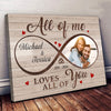 Loves All Of You Perfect Canvas Personalized Anniversary Gift For Couple