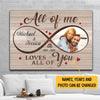 Loves All Of You Perfect Canvas Personalized Anniversary Gift For Couple