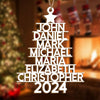 Name Christmas Tree Meaningful Ornament Personalized Gift For Family